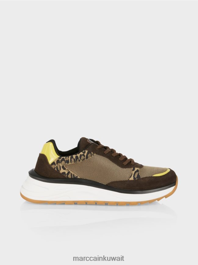 Marc Cain حذاء رياضي سهل الارتداء مع تفاصيل الأسد LVN0D61579 أحذية شروق الشمس