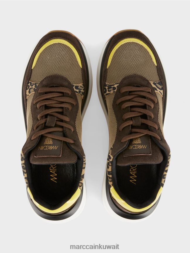 Marc Cain حذاء رياضي سهل الارتداء مع تفاصيل الأسد LVN0D61579 أحذية شروق الشمس