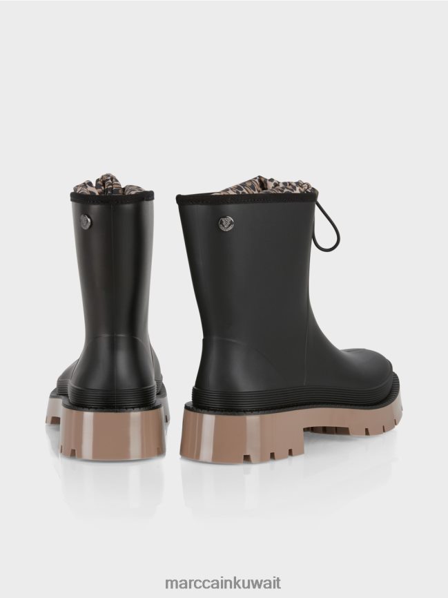 Marc Cain حذاء كاحل مطاطي مع بطانة ليو LVN0D61580 أحذية أسود