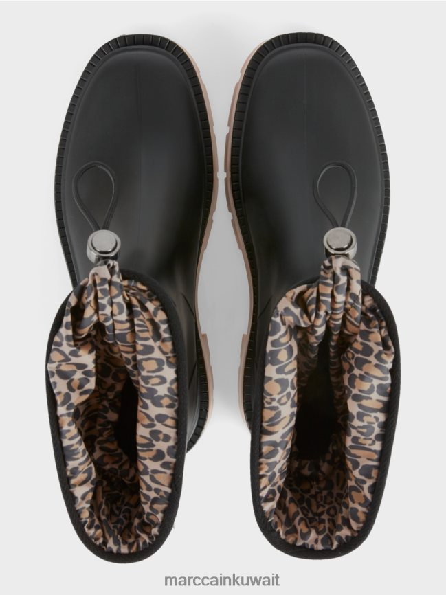 Marc Cain حذاء كاحل مطاطي مع بطانة ليو LVN0D61580 أحذية أسود