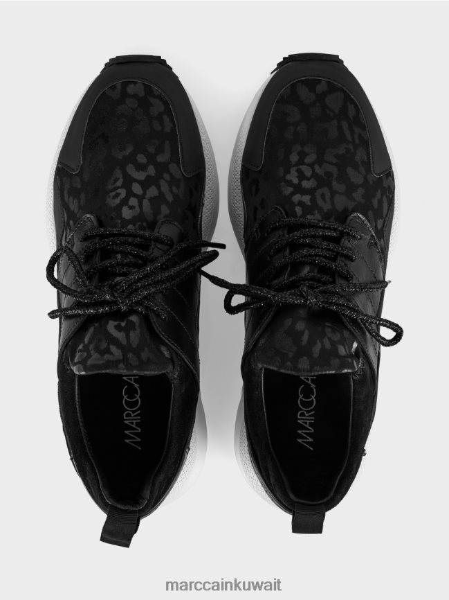 Marc Cain أحذية رياضية مع تصميم ليو LVN0D61594 أحذية أسود