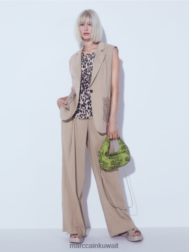 Marc Cain صندل بتفاصيل عقدة LVN0D61598 أحذية الرمال العميقة