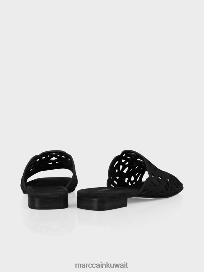 Marc Cain صنادل جيدة التهوية مع فتحات LVN0D61599 أحذية أسود