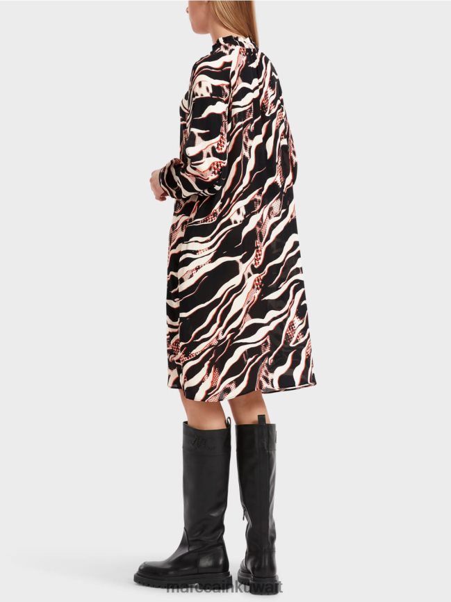 Marc Cain فستان بطبعة فرو حيواني LVN0D615 ملابس كامباري