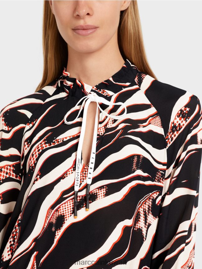 Marc Cain فستان بطبعة فرو حيواني LVN0D615 ملابس كامباري