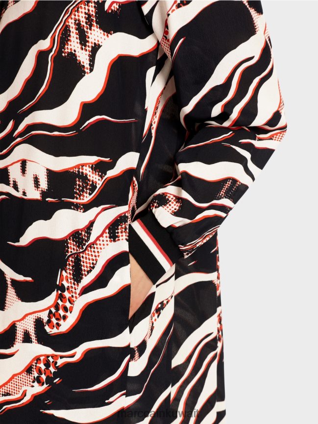 Marc Cain فستان بطبعة فرو حيواني LVN0D615 ملابس كامباري