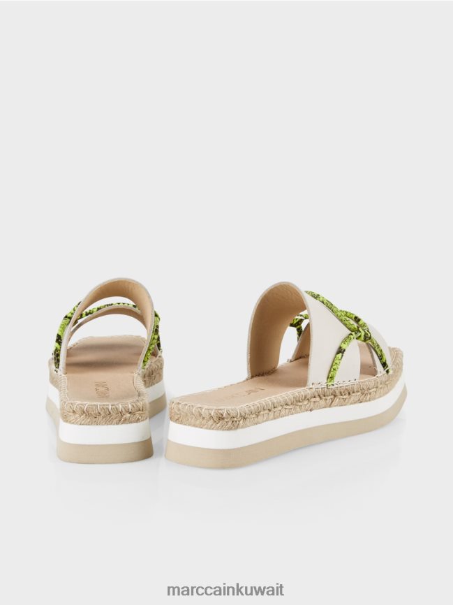 Marc Cain أحذية قماشية مزينة LVN0D61604 أحذية أبيض مصفر