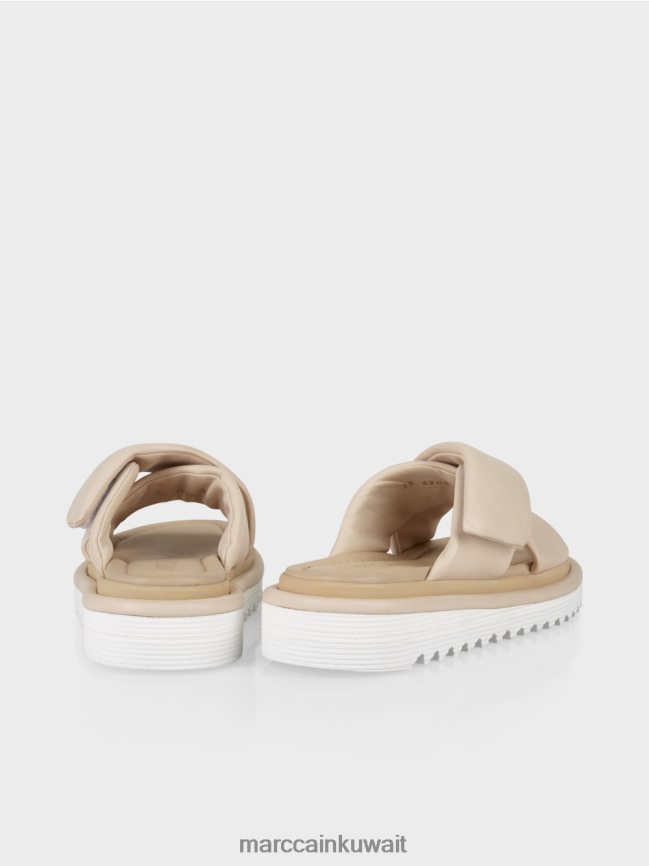 Marc Cain الصنادل مع إبزيم باللمس LVN0D61610 أحذية كريمة