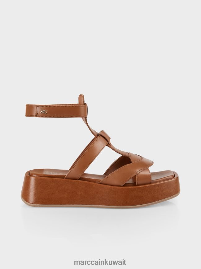 Marc Cain الصنادل مع أحزمة الكاحل LVN0D61614 أحذية مورو