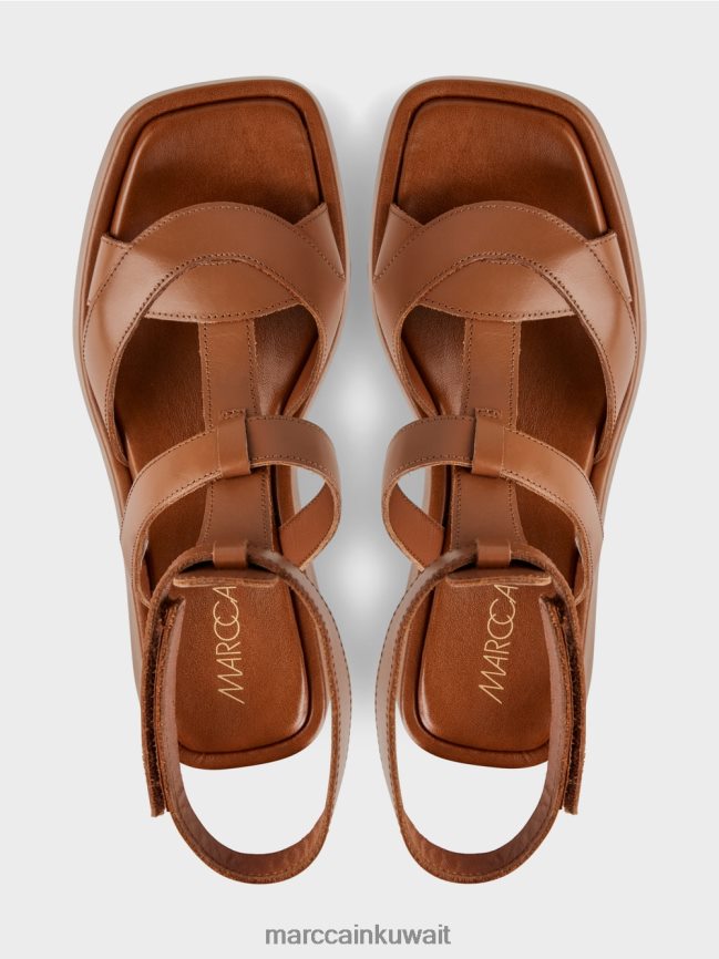 Marc Cain الصنادل مع أحزمة الكاحل LVN0D61614 أحذية مورو