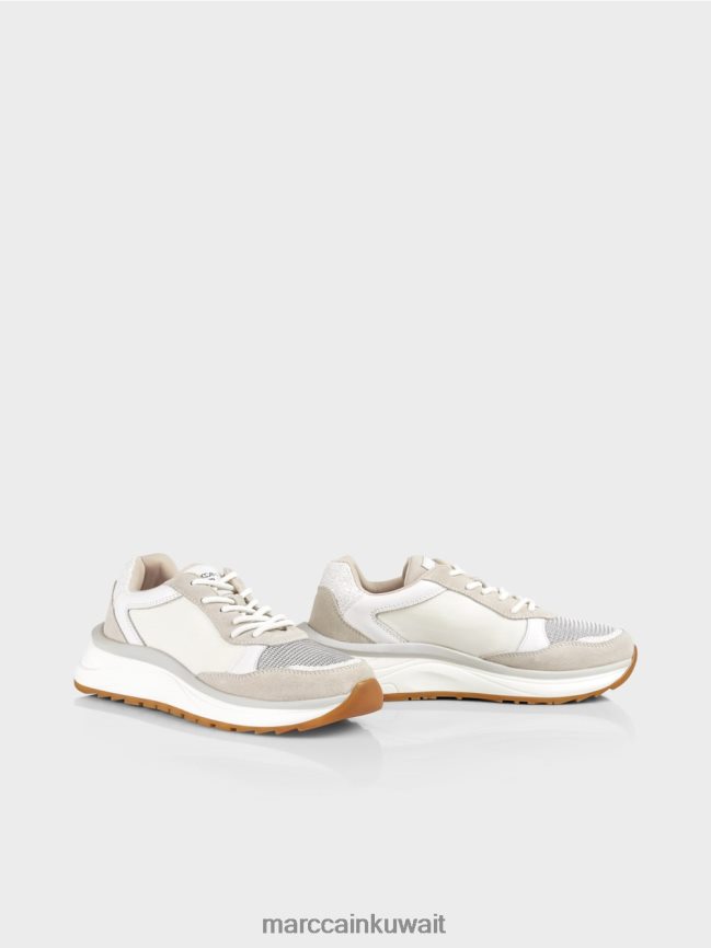 Marc Cain حذاء رياضي نسائي برباط LVN0D61625 أحذية أبيض