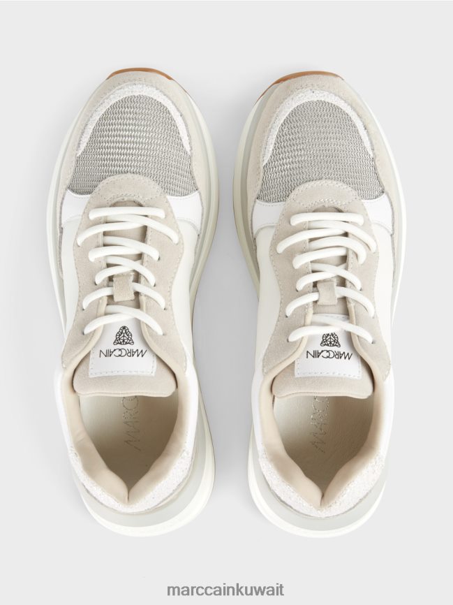 Marc Cain حذاء رياضي نسائي برباط LVN0D61625 أحذية أبيض
