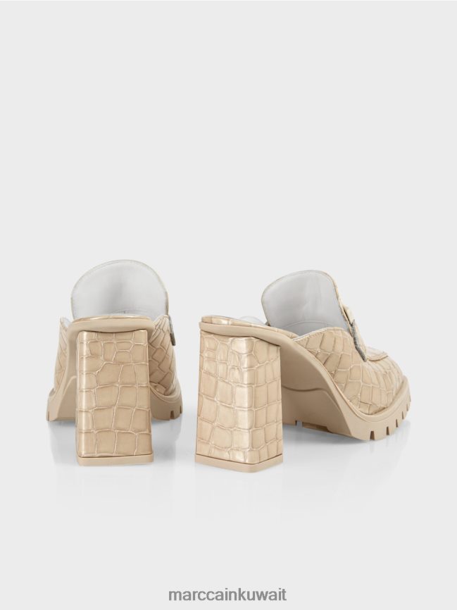 Marc Cain حذاء سهل الارتداء من جلد التمساح الصناعي 