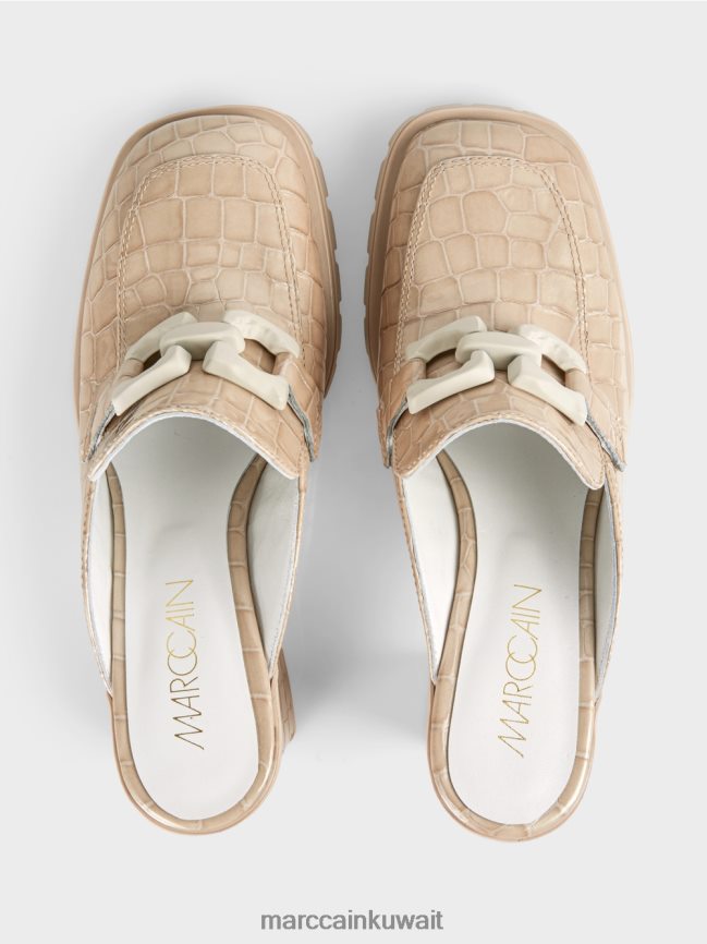 Marc Cain حذاء سهل الارتداء من جلد التمساح الصناعي 