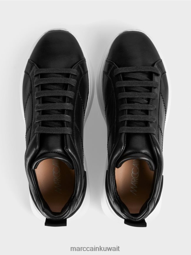 Marc Cain حذاء رياضي برباط ومخيط بشكل زخرفي LVN0D61631 أحذية أسود