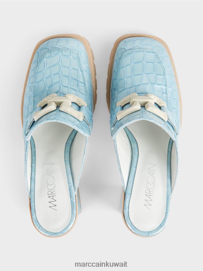 Marc Cain حذاء سهل الارتداء من جلد التمساح الصناعي 