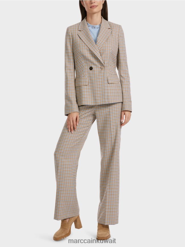 Marc Cain سترة منقوشة LVN0D6164 ملابس سماء الصيف المظلمة