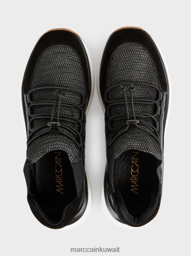 Marc Cain أحذية رياضية عملية سهلة الارتداء LVN0D61642 أحذية أسود