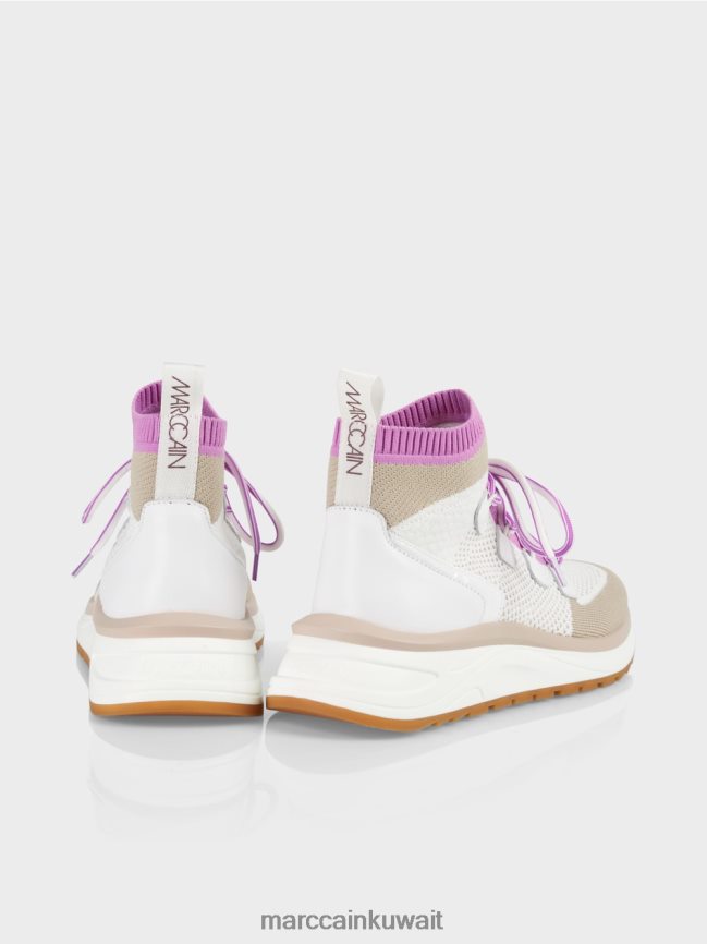 Marc Cain حذاء بقصة متوسطة وتصميم محبوك LVN0D61648 أحذية الخزامى الخفيف