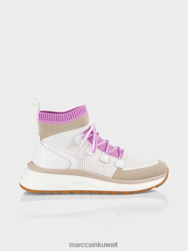 Marc Cain حذاء بقصة متوسطة وتصميم محبوك LVN0D61648 أحذية الخزامى الخفيف