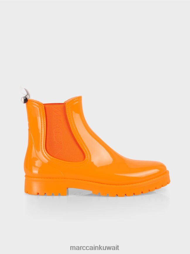 Marc Cain أحذية تشيلسي المطاطية بنعل جانبي LVN0D61651 أحذية برتقالي مشرق