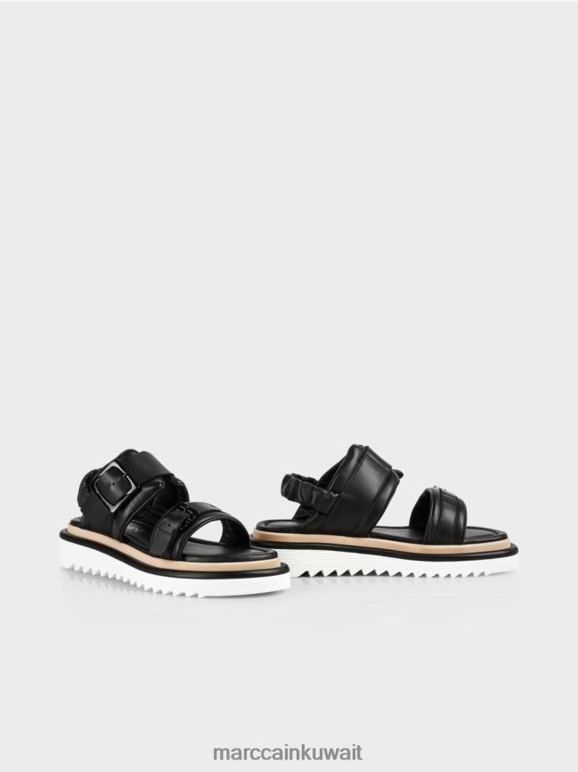 Marc Cain صندل بنعل بلون متباين LVN0D61653 أحذية أسود