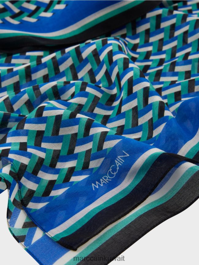 Marc Cain وشاح بطباعة ثلاثية الأبعاد LVN0D61658 ملحق المينا