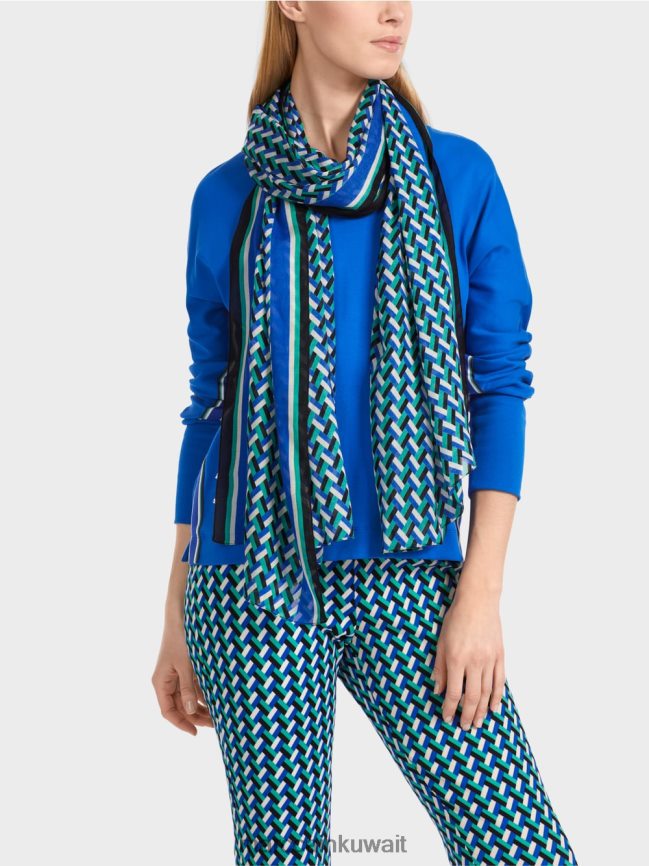 Marc Cain وشاح بطباعة ثلاثية الأبعاد LVN0D61658 ملحق المينا