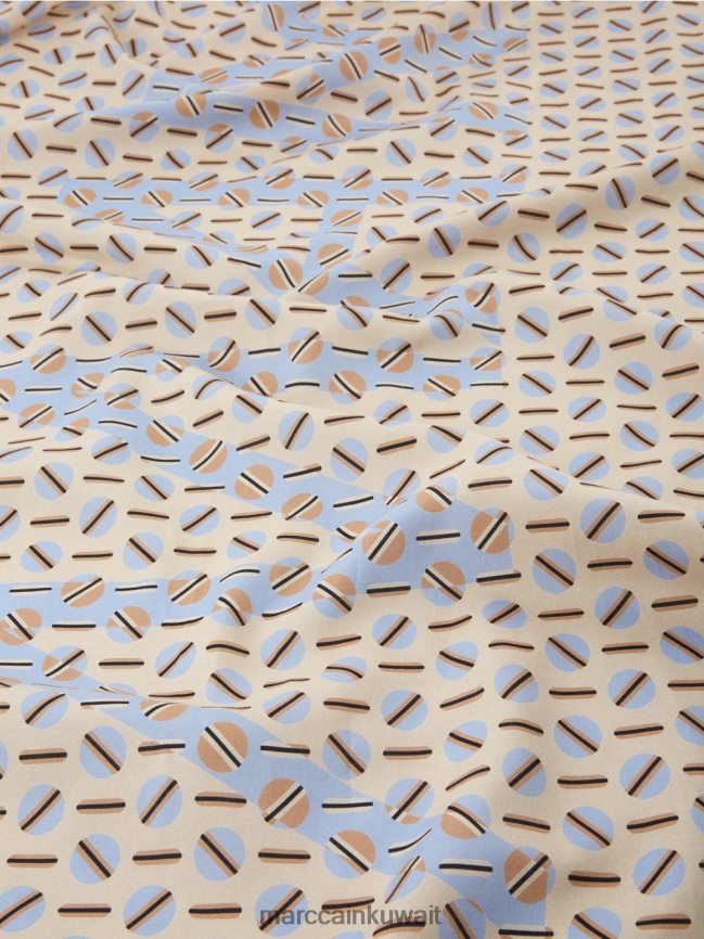 Marc Cain وشاح مع التصميم الجرافيكي LVN0D61676 ملحق كريم غامق