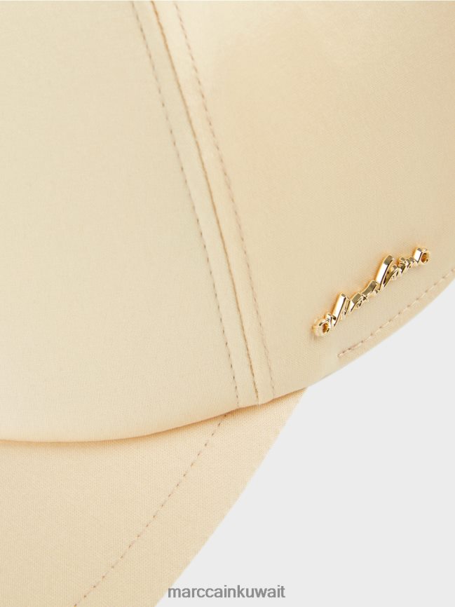 Marc Cain قبعة مع حروف الشعار LVN0D61681 ملحق كريم غامق