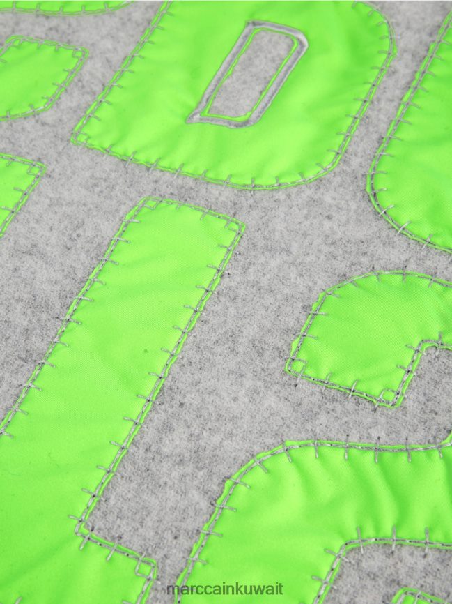 Marc Cain وشاح مع زين الحروف LVN0D61687 ملحق الرمادي الفضي