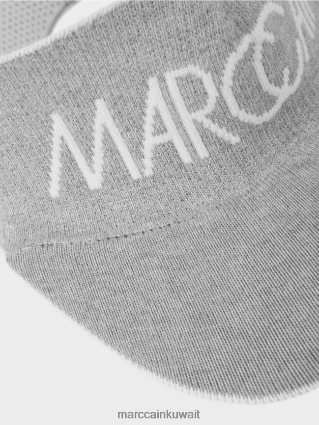 Marc Cain قبعة قناع متماسكة التقنية LVN0D61695 ملحق رمادي