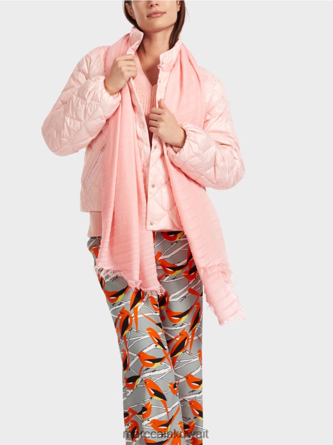 Marc Cain وشاح مهدب بلون عادي LVN0D61701 ملحق مسحوق وردي ناعم