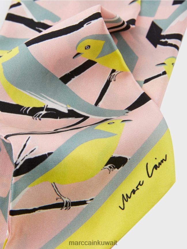 Marc Cain ربطة عنق حريرية أنيقة LVN0D61703 ملحق السماء الزرقاء الداكنة