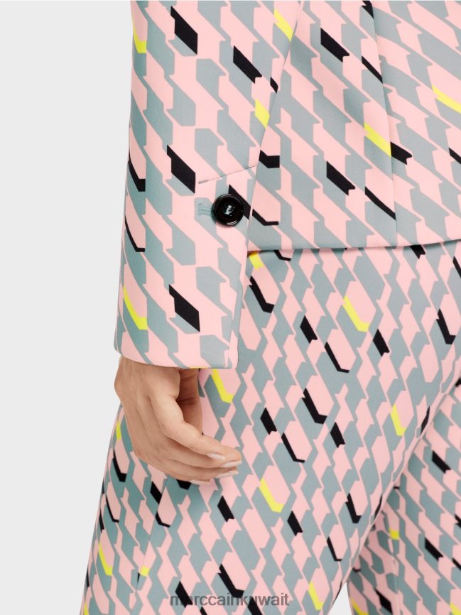 Marc Cain سترة التصميم الجرافيكي LVN0D6170 ملابس السماء الزرقاء الداكنة