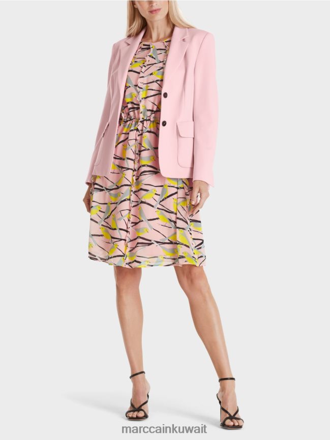 Marc Cain سترة مع طبقات الأميرة LVN0D6171 ملابس مسحوق وردي ناعم