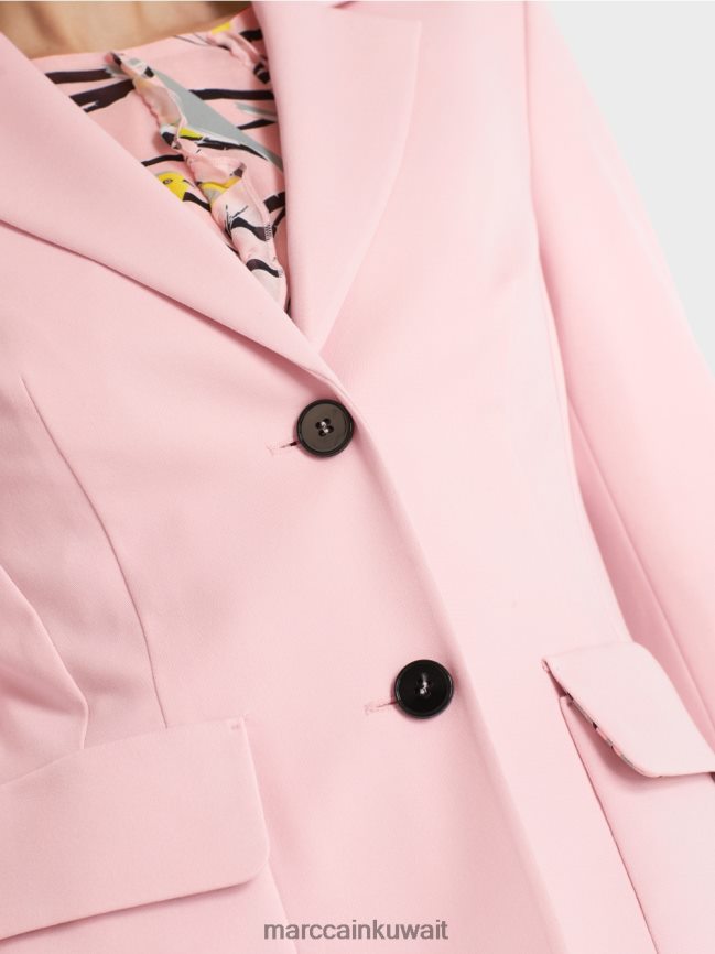 Marc Cain سترة مع طبقات الأميرة LVN0D6171 ملابس مسحوق وردي ناعم