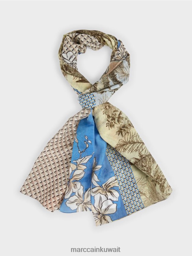 Marc Cain وشاح بأنماط مختلطة LVN0D61728 ملحق نفس ناعم