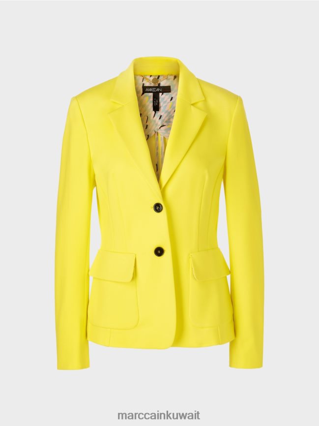 Marc Cain سترة مع طبقات الأميرة LVN0D6172 ملابس ليمون ناعم