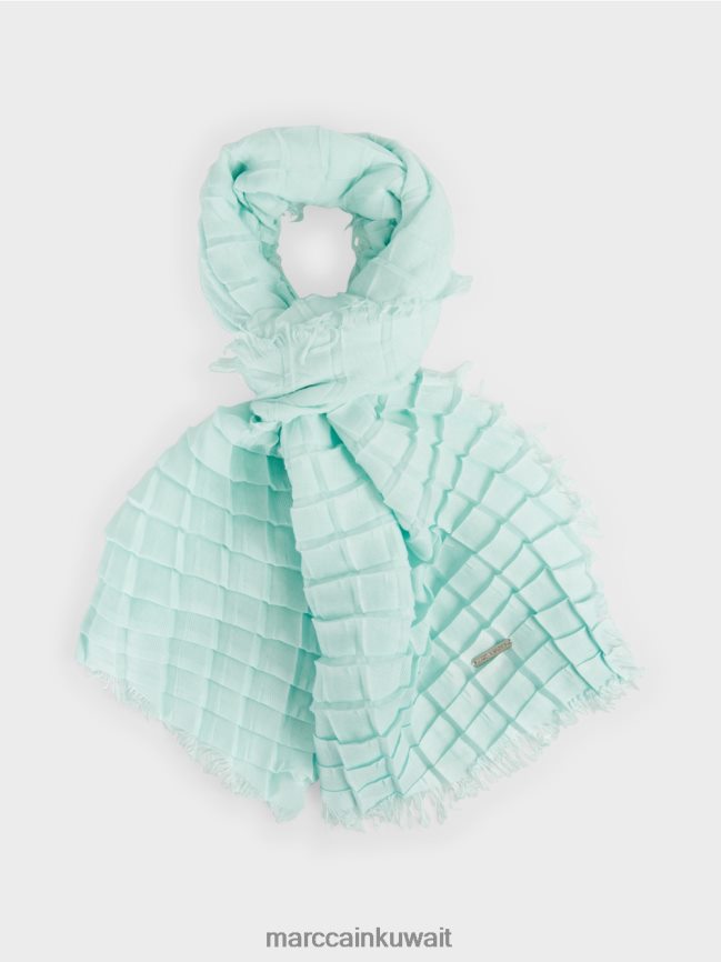 Marc Cain مطوي منقوشة وشاح LVN0D61734 ملحق كوة ناعمة