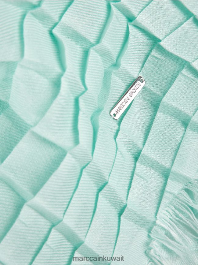 Marc Cain مطوي منقوشة وشاح LVN0D61734 ملحق كوة ناعمة