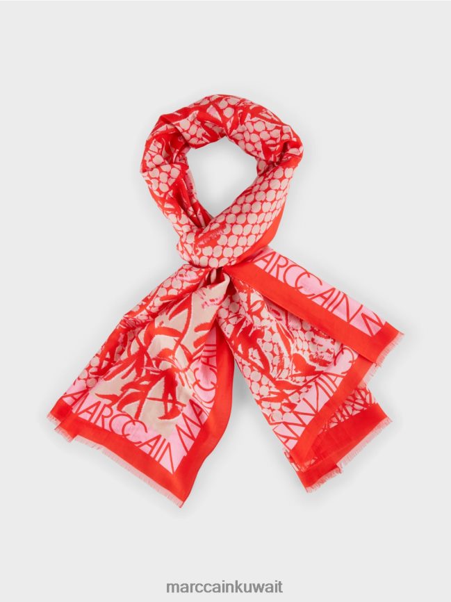 Marc Cain وشاح في مزيج الطباعة LVN0D61735 ملحق يوسفي