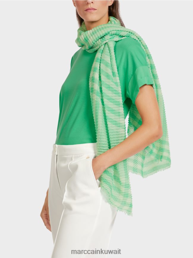 Marc Cain وشاح في الشيكات فيشي LVN0D61737 ملحق اليشم مشرق