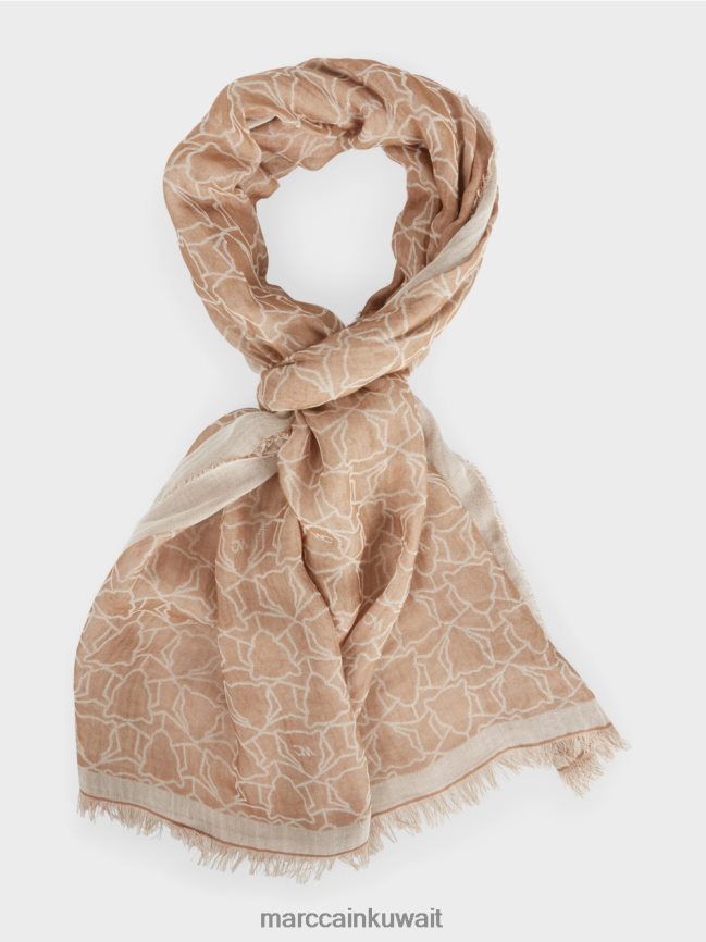 Marc Cain وشاح بتصميم رأس النمر LVN0D61745 ملحق جمل