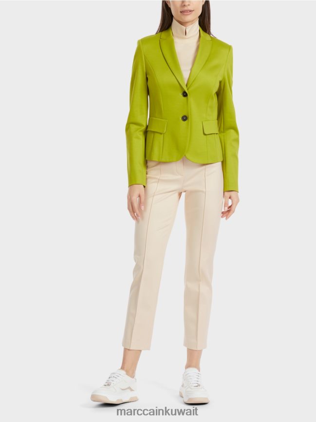 Marc Cain سترة مزودة بطية صدر ضيقة LVN0D6175 ملابس زيتون أخضر ساطع