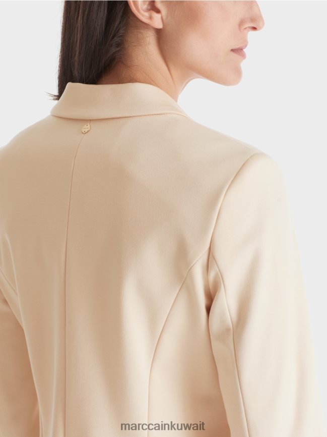 Marc Cain سترة مزودة بطية صدر ضيقة LVN0D6176 ملابس كريم غامق