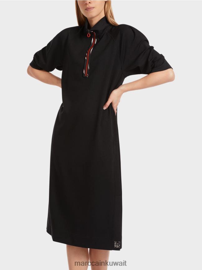Marc Cain فستان رياضي طويل LVN0D617 ملابس أسود