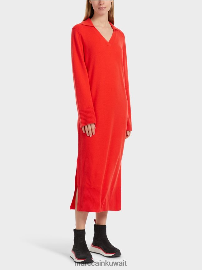 Marc Cain فستان طويل محبوك "إعادة التفكير معًا". LVN0D618 ملابس كامباري