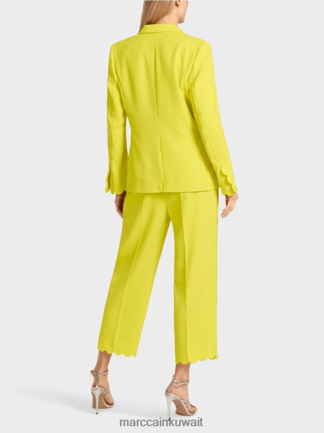 Marc Cain سترة أنيقة LVN0D6185 ملابس الليمون الأخضر