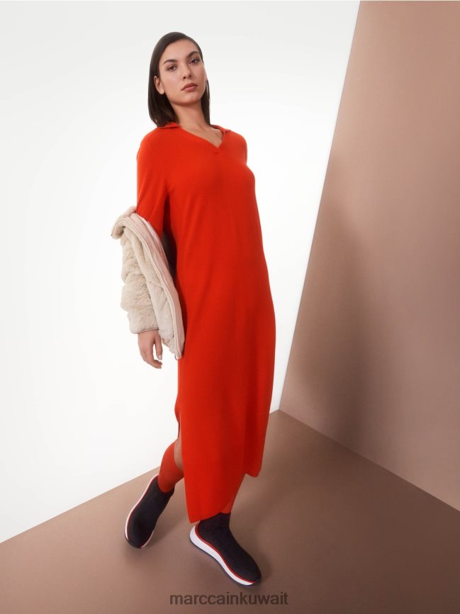 Marc Cain فستان طويل محبوك 